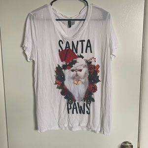 Santa paws shirt